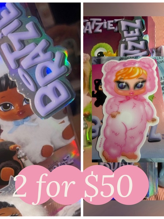 Accessories - 2 Bratz Bratziez Iconz Series Plush Keychain “Bunny Boo Sasha" AND pink CLOE‼️🔥